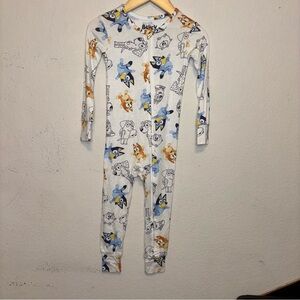 Bluey Kids One Piece pajamas - Blue, White, and Orange